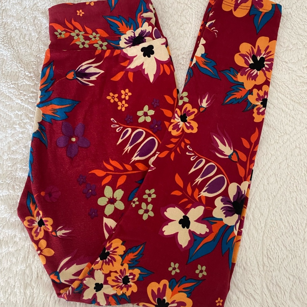 Lularoe OS leggings EUC